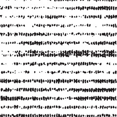 Fototapeta premium A seamless of overlapping black and white dashes creates a textured surface.