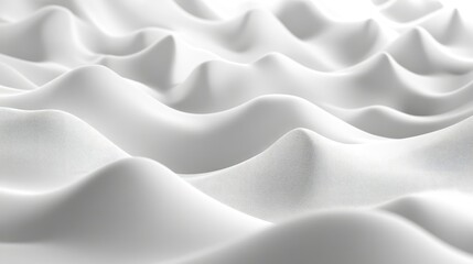 Obraz premium Abstract white textured undulating surface