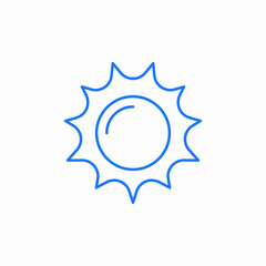 sun shining icon sign vector