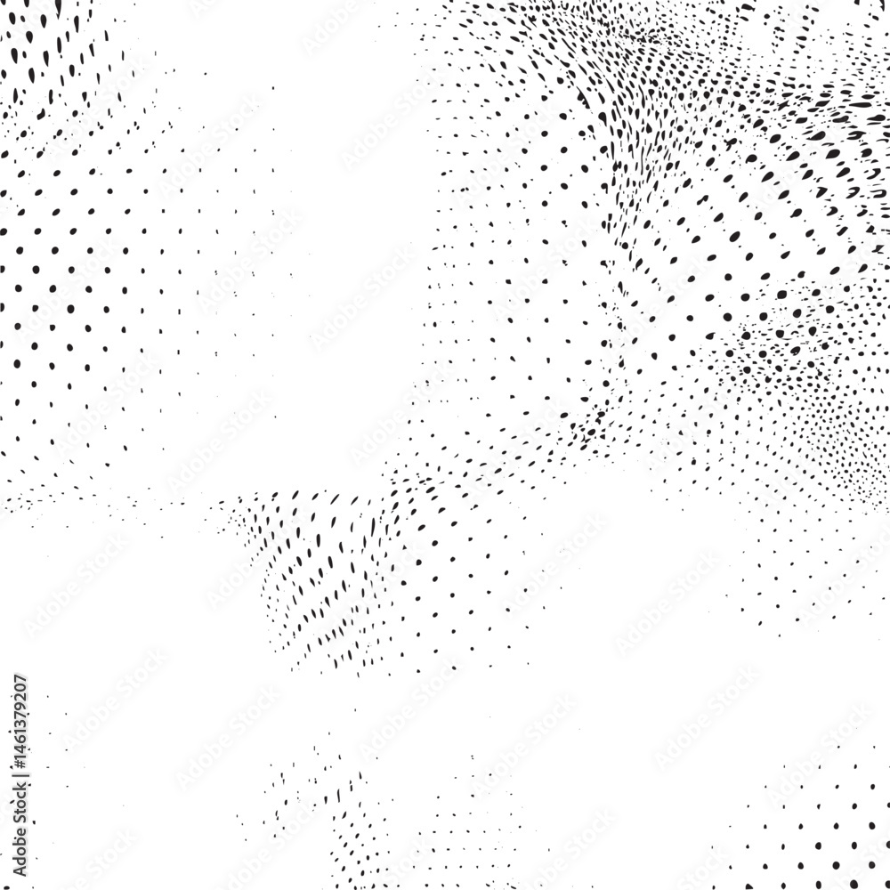 Poster abstract white dots create a textured dynamic on a smooth surface.