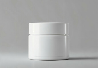  jar of cosmetic with empty branding areas