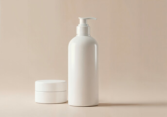 bottle of cosmetic with empty branding areas