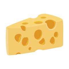 Vector icon image of Cheese one of the most common food flavors
