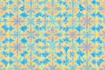 Abstract Geometric Floral Pattern