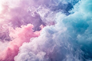 Naklejka premium Pastel Smoke Cloud Abstract Background
