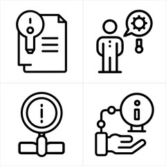 informative icon set
