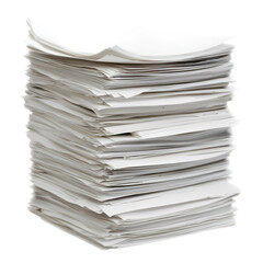Stack of White Papers Documents Office Work