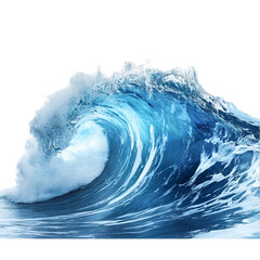 Majestic Ocean Wave Crashing Power of Nature Blue Water