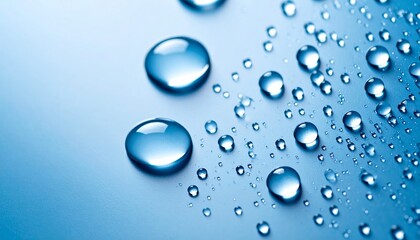 drops of water on smooth surface