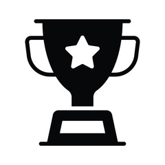 Get a sight of this latest glyph icon depicting trophy