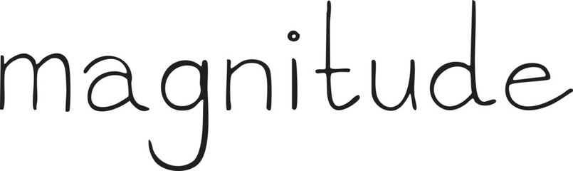 Fototapeta premium Large handwritten word 