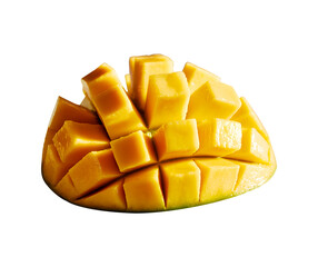 Mango Cube on Transparent Background Png