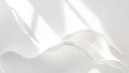 陽光に揺れる白いシルク