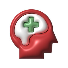 Mental Health Green Plus Symbol