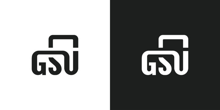 Letter GSU Logo Design