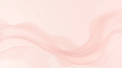 コーラルピンクの優美なオーガンジーウェーブ