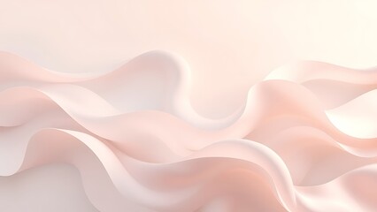 Obraz premium 薄紅色のシルクが描く優雅なドレープと光