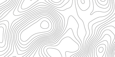 Topographic map background with geographic grid for hiking and mountain sport. modern design with white background and black wave lines. topographic contour lines vector map seamless pattern vector.
