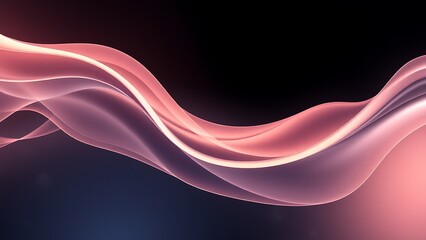 闇夜に輝くローズピンクのオーロラ