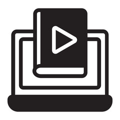 online class glyph icon