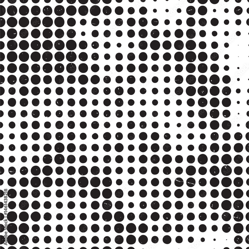 Poster a seamless of numerous black and white circles creates a dynamic visual effect.