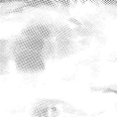 A dense arrangement of small dark dots creates an abstract textured surface.