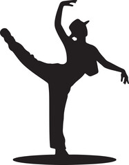 silhouette of a girl