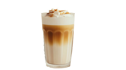 Layered Latte Macchiato with Caramel Drizzle