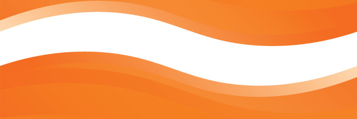 Vector orange line background curve element with white space for text and message design, overlapping layers,
