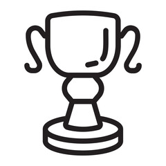 trophy line icon
