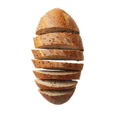 Sliced loaf of artisan bread