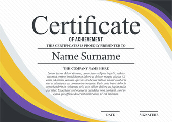 Gradient elegant certificate ...