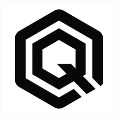 Letter Q Logo Hexagon design logo Q vector