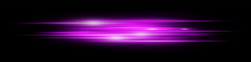 Pink glowing speed lines with blur flare effects on dark. Great for sci-fi scenes, racing visuals, futuristic speed transition, neon acceleration and motion design concepts.