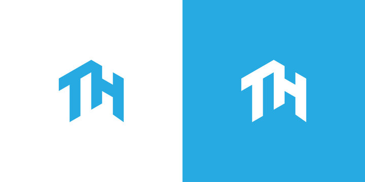Letter TH Logo Design