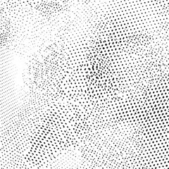 A dense textured of numerous small black dots dominates the