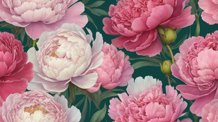 vibrant carnation Peonies flower colourfull


