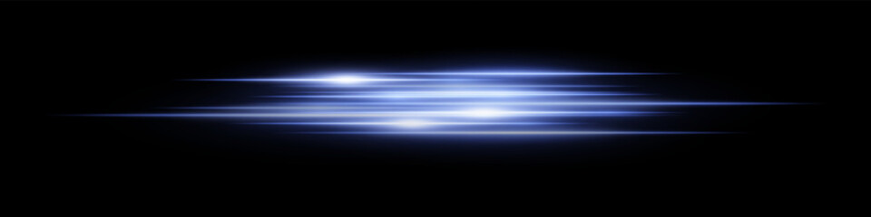 Blue lowing speed lines with blur flare effects on dark. Great for sci-fi scenes, racing visuals, futuristic speed transition, neon acceleration and motion design concepts.