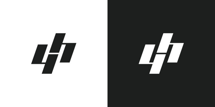 Letter 4H Logo Design