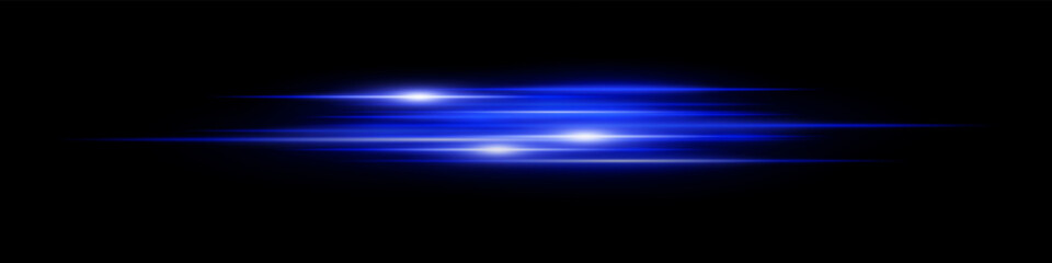 Blue glowing blur streaks on black with shining highlights. Perfect for fast speed motion, sci-fi chase scenes, intense light movement, energy waves and dynamic digital effects.