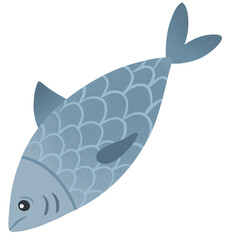 vector illustration of a fish