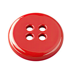 Fototapeta premium Red button with four holes