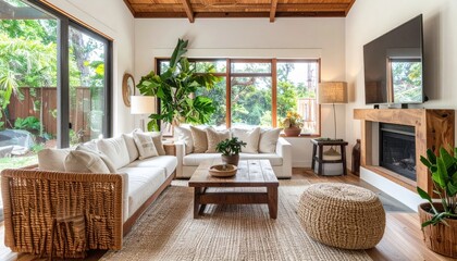Bring the Outdoors In A Living Roomoom Rooted in Nature