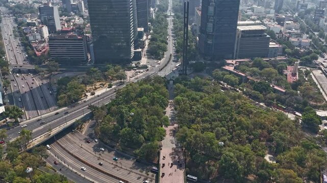 Hyperlapse from above, Chapultepec zone, Mexico City.