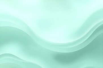 Fototapeta premium Flowing Abstract Waves with Gradient Tones in Soft Light Background, Generative AI
