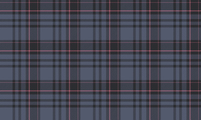 Seamless plaid pattern, blue, black, pink, suitable for designing clothes such as skirts and pants, giving a classic and lively touch to your fashion, vector illustration.