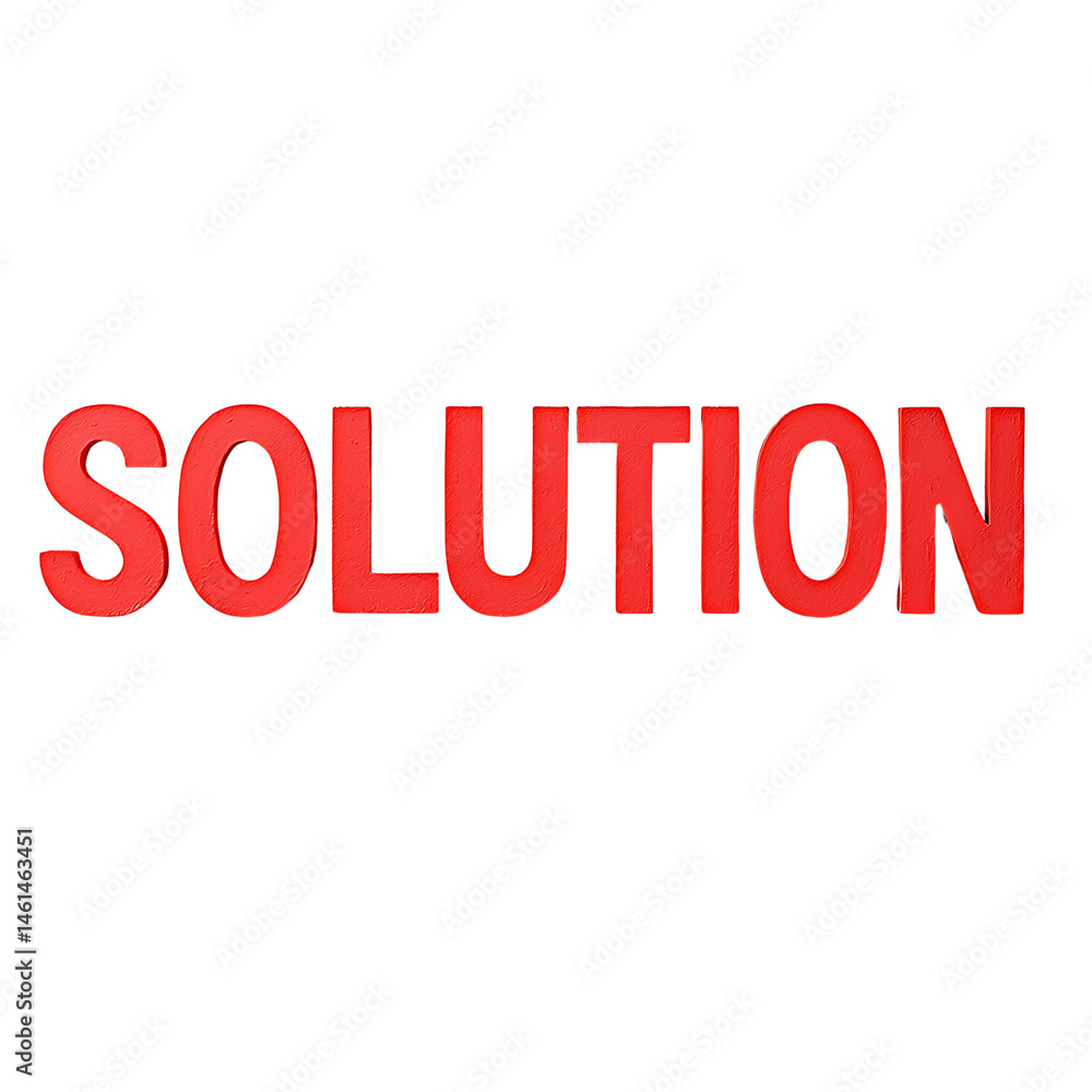 Poster bold red 