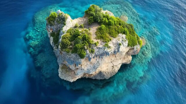 Explore the serene beauty of Keri rock island in Zakynthos, Greece with stunning Mizithres limestone formations, Zakynthos Greece Keri rock island Mizithres limestone formation in sea