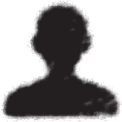 A silhouetted person stands with arms crossed presenting a professional and thoughtful demeanor.