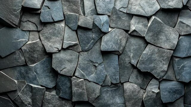 Dark gray stone wall texture, irregular shapes